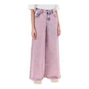 Wide Trousers Marni , Pink , Dames