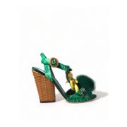 Flat Sandals Dolce & Gabbana , Green , Dames