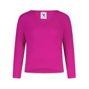 V-neck Knitwear Van Kukil , Pink , Dames