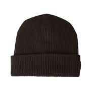 Cashmere Gebreide Beanie Hoed Meta Campania Collective , Brown , Heren