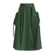 Midi Skirts Mantù , Green , Dames