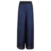 Blauwe Zijden Broek Obidi , Blue , Dames