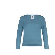 V-neck Knitwear Van Kukil , Blue , Dames