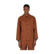 Klassieke Katoenen Workwear Jas Meta Campania Collective , Brown , Her...