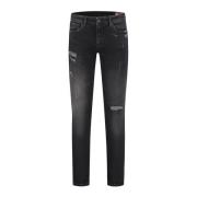 Moderne Distressed Denim - The Jone W1002 Pure Path , Gray , Heren