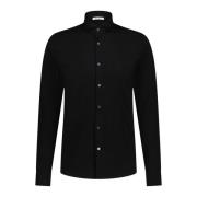 Slim-Fit Otis Overhemd met Haifischkraag Stefan Brandt , Black , Heren