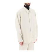 Klassieke Corduroy Overshirt Ami Paris , Beige , Heren