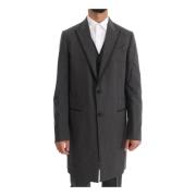 Single-Breasted Coats Dolce & Gabbana , Gray , Heren