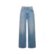 Wide Jeans Icon Denim , Blue , Dames