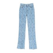 Straight Jeans Alessandra Rich , Blue , Dames