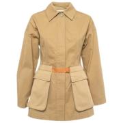 Pre-owned Canvas outerwear Loewe Pre-owned , Brown , Dames