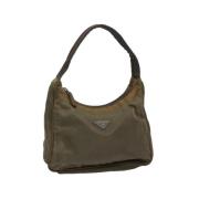 Pre-owned Nylon handbags Prada Vintage , Brown , Dames