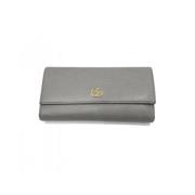 Pre-owned Leather wallets Gucci Vintage , Gray , Dames