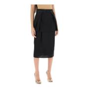 Midi Skirts Maison Margiela , Black , Dames