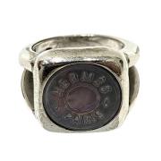 Pre-owned Metal rings Hermès Vintage , Gray , Dames