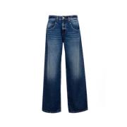 Wide Jeans Icon Denim , Blue , Dames