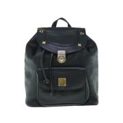 Pre-owned Leather backpacks MCM Pre-owned , Black , Dames