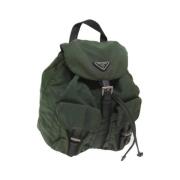 Pre-owned Fabric backpacks Prada Vintage , Green , Dames