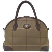 Pre-owned Canvas handbags Burberry Vintage , Brown , Dames