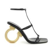 High Heel Sandals Salvatore Ferragamo , Black , Dames