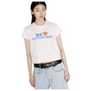 T-Shirts Alexander Wang , Pink , Dames