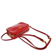 Pre-owned Leather shoulder-bags Prada Vintage , Red , Dames