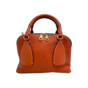 Pre-owned Leather shoulder-bags Chloé Pre-owned , Orange , Dames