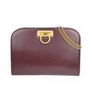 Pre-owned Leather clutches Salvatore Ferragamo Pre-owned , Red , Dames