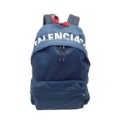 Pre-owned Fabric backpacks Balenciaga Vintage , Blue , Dames