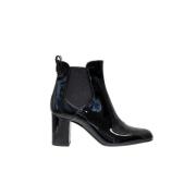 Zwarte leren enkellaars Ines De La Fressange Paris , Black , Dames