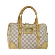 Pre-owned Canvas handbags Louis Vuitton Vintage , White , Dames