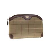 Pre-owned Cotton clutches Burberry Vintage , Brown , Dames