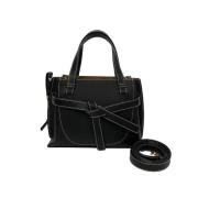 Pre-owned Leather handbags Loewe Pre-owned , Black , Dames