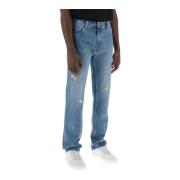 Straight Jeans Casablanca , Blue , Heren