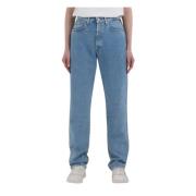 High-waisted straight fit jeans Replay , Blue , Dames