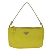 Pre-owned Fabric clutches Prada Vintage , Yellow , Dames