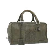Pre-owned Leather handbags Loewe Pre-owned , Green , Dames