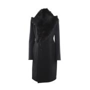 Single-Breasted Coats Bottega Veneta , Black , Dames