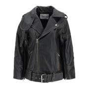 Leather Jackets By Herenne Birger , Black , Dames