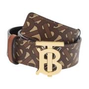 Pre-owned Leather belts Burberry Vintage , Brown , Dames