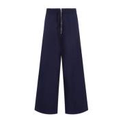 Wide Trousers Dries Van Noten , Blue , Heren