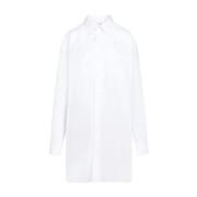 Optic Wit Overhemd Maison Margiela , White , Dames