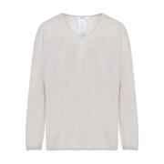 Freccia V-Neck Sweater Max Mara , White , Dames