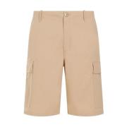 Katoenen Workwear Shorts Kenzo , Beige , Heren