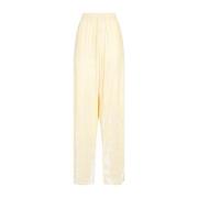 Wide Trousers Balenciaga , Beige , Dames