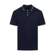 Ubwf BLU Notte Polo Shirt Giorgio Armani , Blue , Heren