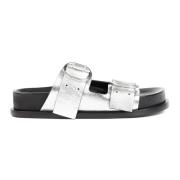 Leren Sandalen Silver Moon Stijl Jil Sander , Gray , Dames