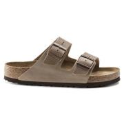 Arizona Soft Footbed Oiled Leather Sandalen Birkenstock , Brown , Dame...