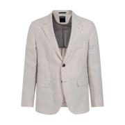 Oasi Linnen Jas Beige Chiaro Ermenegildo Zegna , Beige , Heren