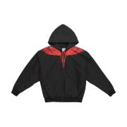 Zwart Rood Icon Wings Hoodie Marcelo Burlon , Black , Heren